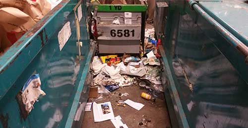 390 YDs of Garbage Monthly 234 YDs of Recycle Monthly